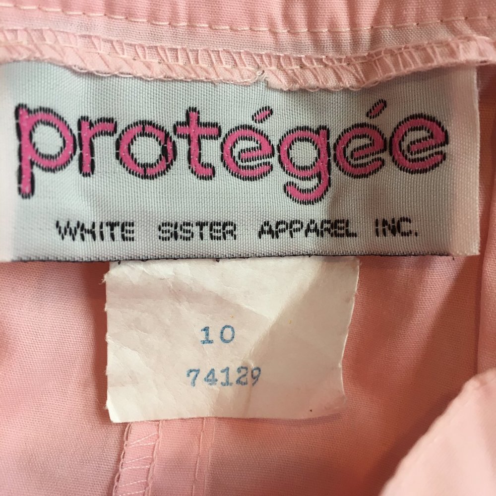 Vtg Skirt Pink Cotton Size 10 Maxi Lightweight Tie - Picture 2 of 6